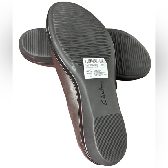 NWOT CLARKS Everlay Kara Dark Brown Leather Shoes, Women’s Size 6.5 - Picture 7 of 8